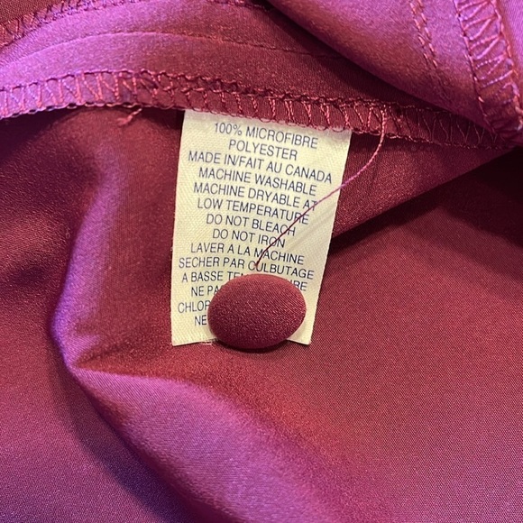 Tilley Endurables XL silk(microfibre)  maroon travel top/skirt set vintage set - Picture 5 of 8